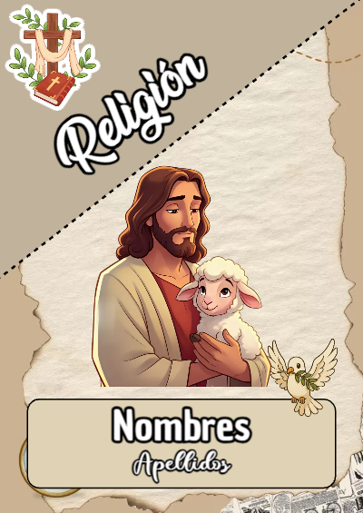 Portada de D4 para cuaderno en tamaño A4 - creación especial de Mini Canva