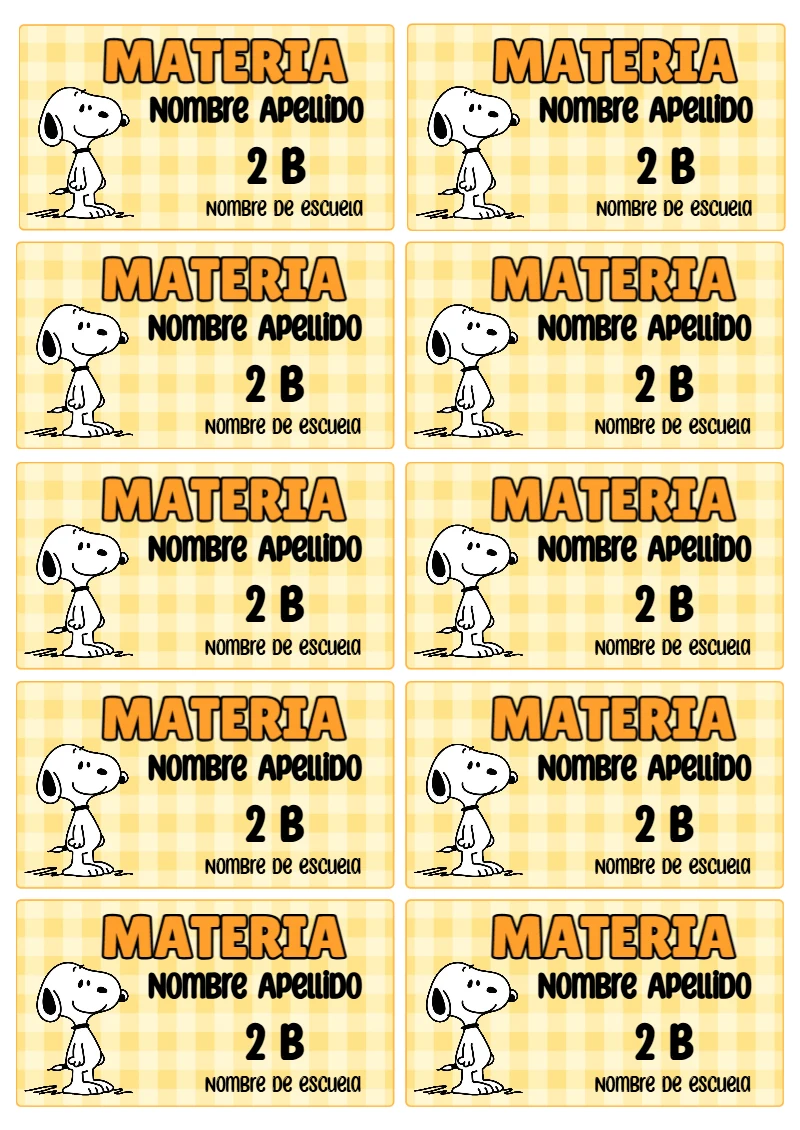 Etiquetas bonitas de D9 para el nuevo año escolar - para el regreso a clases