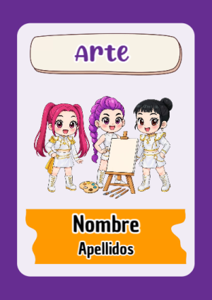 Portada de Guerreras K pop de Arte para cuaderno escolar creativa - para personalizar tus materias