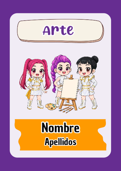 Portada de Guerreras K pop de Arte Editable para Imprimir Gratis