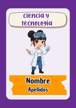 Portada de Guerreras K pop de Ciencia y Tecnología para cuaderno para primaria - versión premium para imprimir