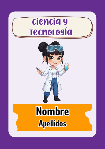 Portada de Guerreras K pop de Ciencia y Tecnología Editable para Imprimir Gratis