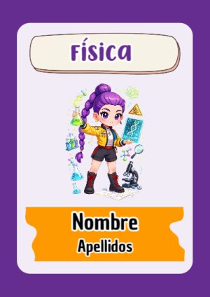 Portada de Guerreras K pop de Física para cuaderno para niños de primaria - diseño exclusivo y original