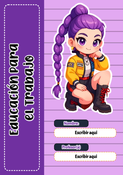Portada de Guerreras K pop de Guerreras K pop de Educación para el Trabajo Editable para Imprimir Gratis