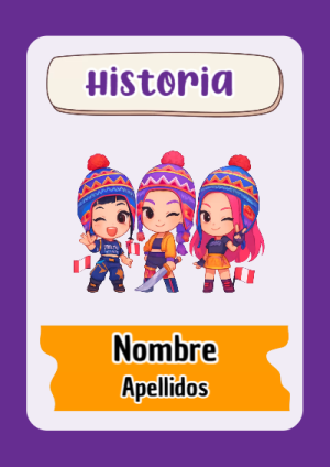 Portada de Guerreras K pop de Historia para cuaderno escolar creativa - versión premium para imprimir