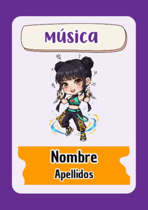 Portada de Guerreras K pop de Música para cuaderno para estudiantes - versión premium para imprimir