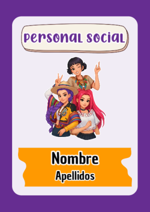 Portada de Guerreras K pop de Personal Social para cuaderno en formato A4 - creación especial de Mini Canva