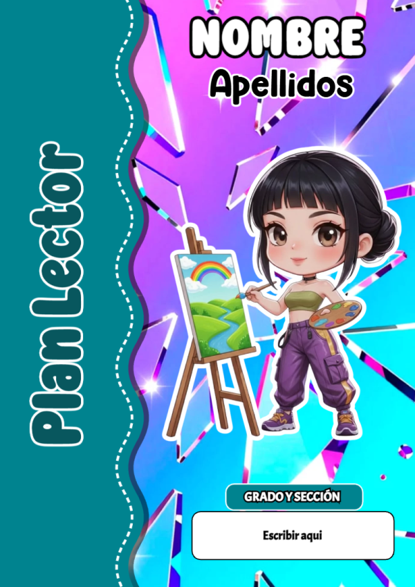 Portada de Guerreras K pop de Plan Lector para cuaderno en formato A4 - ideal para el nuevo año escolar