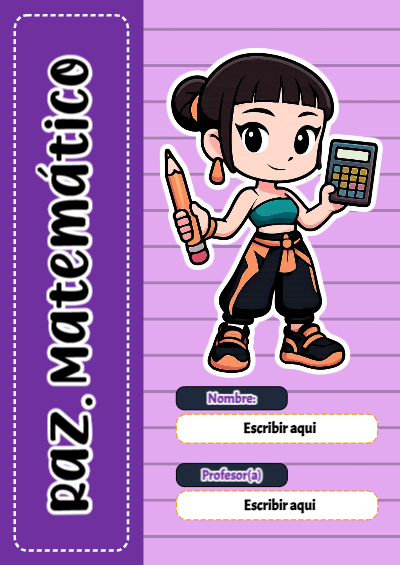 Portada de Guerreras K pop de Raz. Matemático Editable para Imprimir Gratis