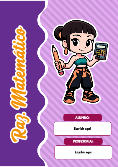 Portada de Guerreras K pop de Raz. Matemático Editable para Imprimir Gratis