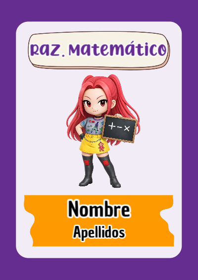 Portada de Guerreras K pop de Raz. Matemático Editable para Imprimir Gratis