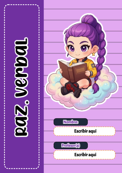 Portada de Guerreras K pop de Raz. Verbal Editable para Imprimir Gratis