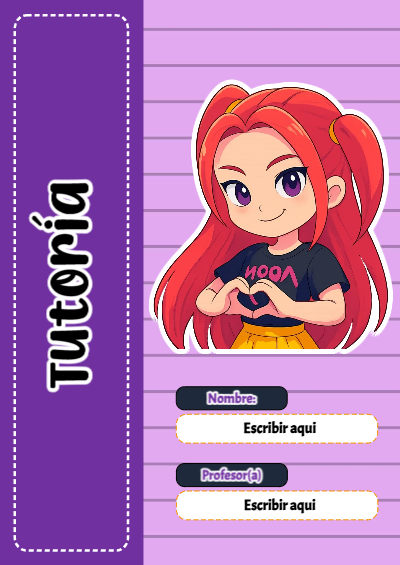 Portada de Guerreras K pop de Tutoría Editable para Imprimir Gratis