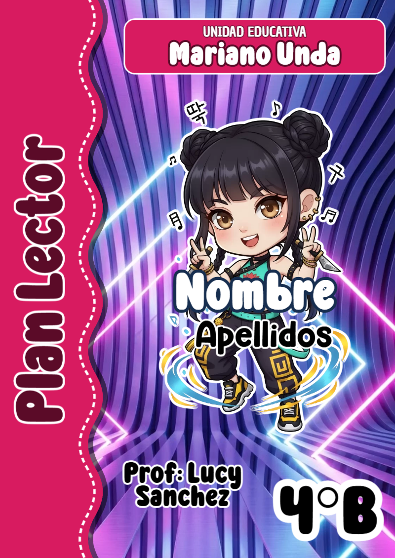 Portada de Guerreras K pop Plan Lector Editable para Imprimir Gratis