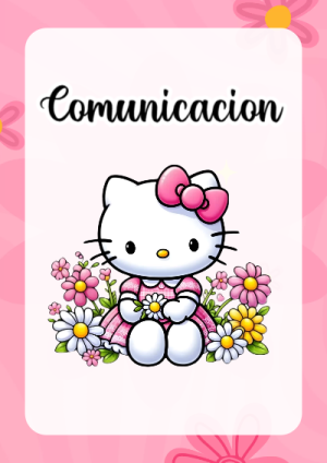 Portada de Hello Kitty para cuaderno llamativa y bonita - diseño exclusivo y original