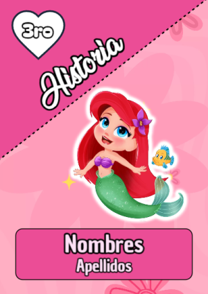 Portada de historia con princesas de disney para cuaderno escolar creativa - para el regreso a clases