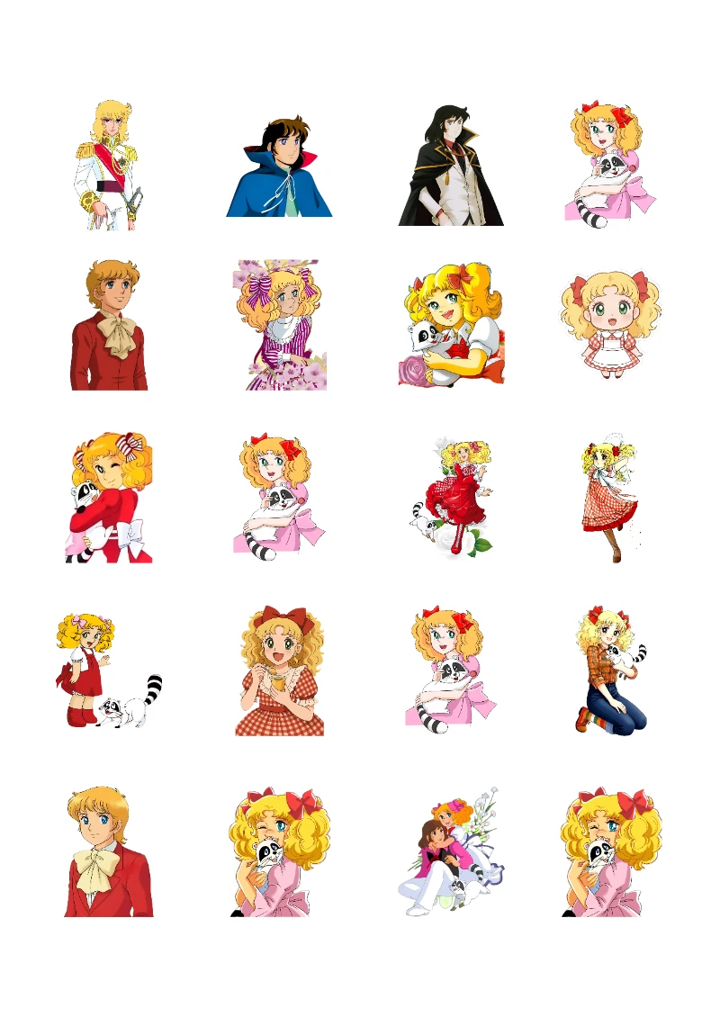 Stickers decorativos de LA DULCE CANDY para Imprimir y Recortar Gratis (Diseño 1) para imprimir en A4 - formato digital listo para usar