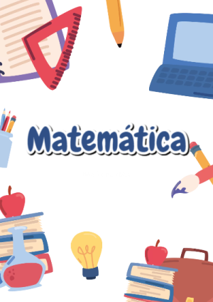 Portada de Matemática para cuaderno personalizada para imprimir - perfecto para organizar tus apuntes