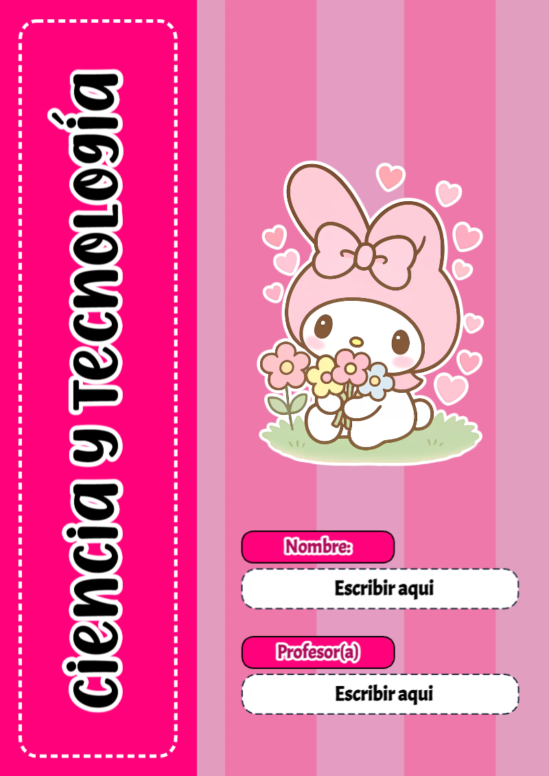 Portada de My Melody de Ciencia y Tecnología Editable para Imprimir Gratis