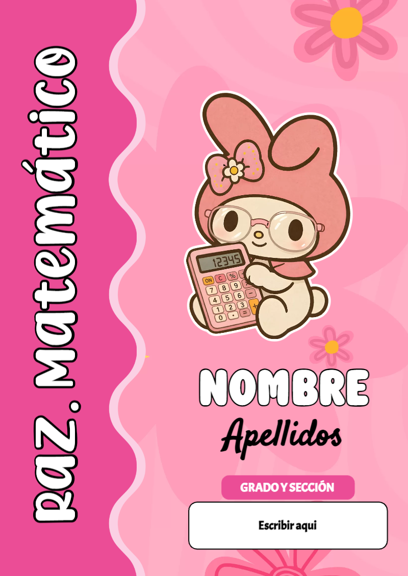 Portada de My Melody de Raz. Matemático para cuaderno ideal para niños - estilo único para estudiantes