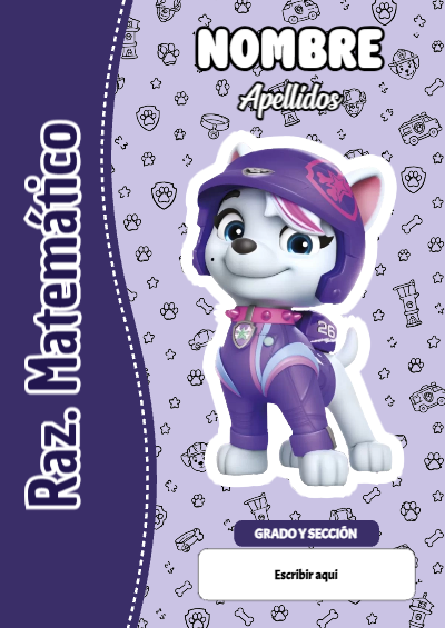 Portada de PAW Patrol de Raz. Matemático para cuaderno escolar creativa - ideal para el nuevo año escolar