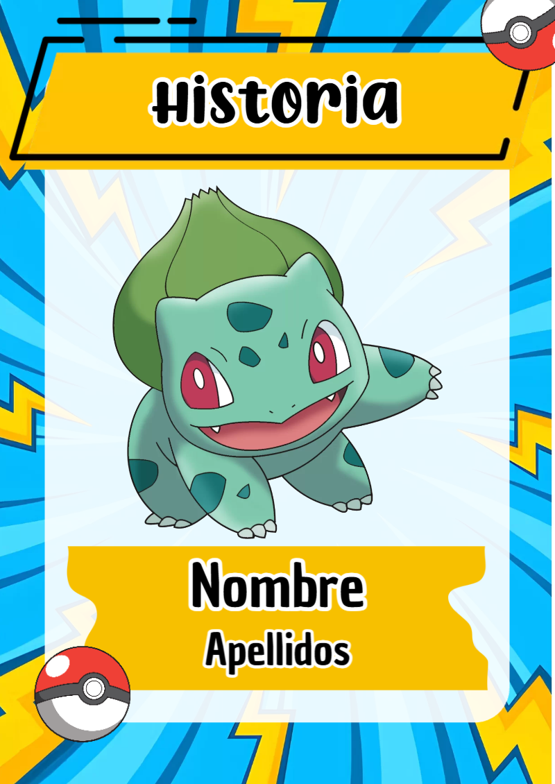 Portada de Pokemon de Historia para cuaderno llamativa y bonita - disponible para descarga gratuita
