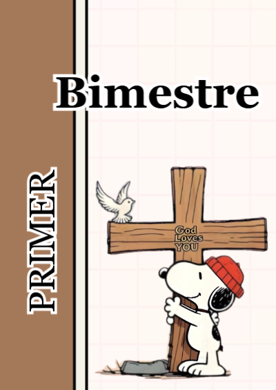 Portada de 1er primer bimestre Editable para Imprimir Gratis