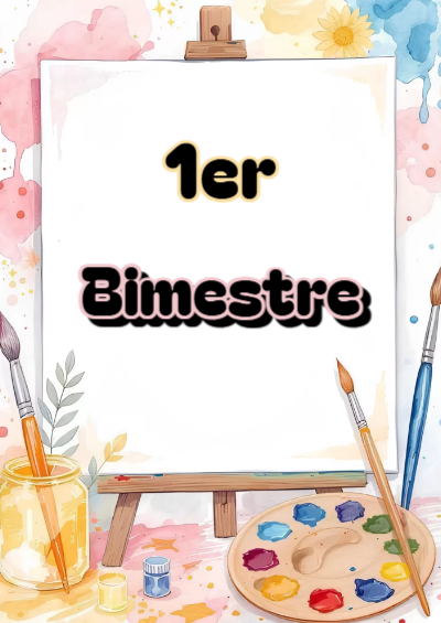 Portada de 1er primer bimestre Editable para Imprimir Gratis
