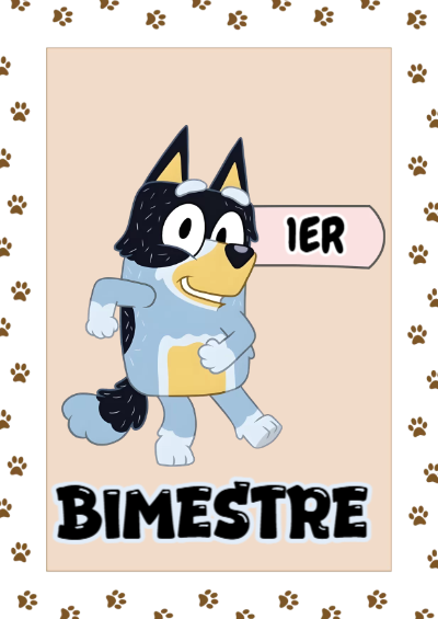 Portada de 1ER PRIMER BIMESTRE Editable para Imprimir Gratis