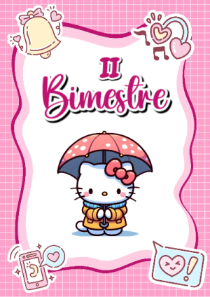 Portada de Portada de 2do segundo bimestre Editable para Imprimir Gratis para cuaderno escolar creativa - creación especial de Mini Canva