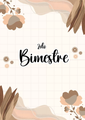Portada de Portada de 2do segundo bimestre Editable para Imprimir Gratis para cuaderno personalizada para imprimir - para todas las edades y grados