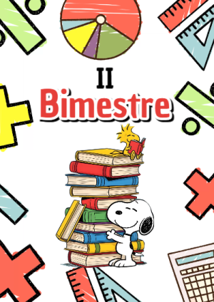 Portada de Portada de 2do segundo bimestre Editable para Imprimir Gratis para cuaderno lista para imprimir en A4 - diseño escolar moderno