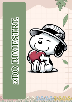 Portada de Portada de 2do segundo bimestre Editable para Imprimir Gratis para cuaderno con estilo infantil - disponible para descarga gratuita
