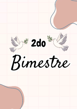 Portada de Portada de 2DO segundo bimestre Editable para Imprimir Gratis para cuaderno colorida y creativa - creación especial de Mini Canva