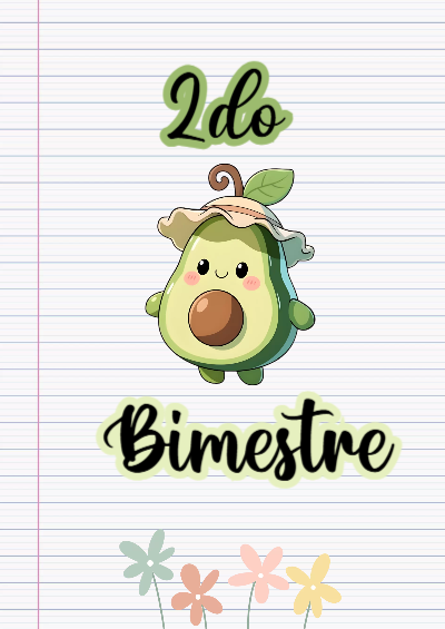 Portada de 2do segundo bimestre Editable para Imprimir Gratis