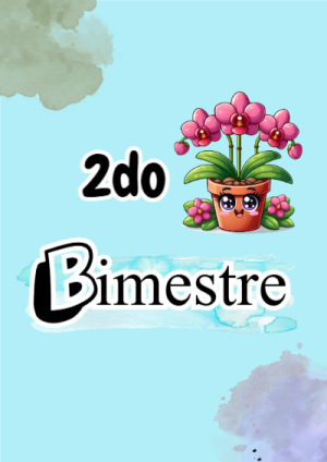 Portada de Portada de 2DO SEGUNDO BIMESTRE KAWAU Editable para Imprimir Gratis para cuaderno para niños de primaria - para el regreso a clases
