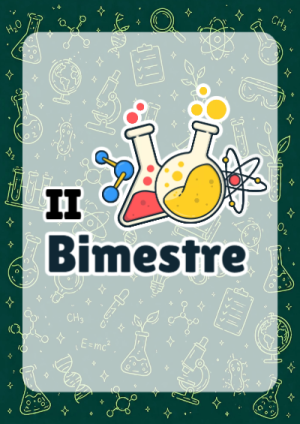 Portada de Portada de 2do segundo bimestre quimica Editable para Imprimir Gratis para cuaderno para niños de primaria - perfecto para organizar tus apuntes