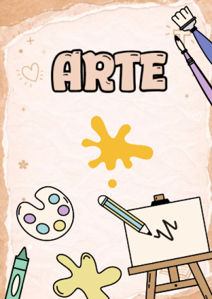 Portada de Portada de arte Editable para Imprimir Gratis para cuaderno con diseño escolar - disponible para descarga gratuita