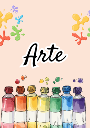 Portada de Portada de arte Editable para Imprimir Gratis para cuaderno fácil de imprimir - versión premium para imprimir