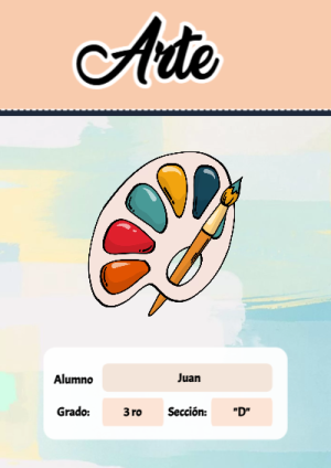 Portada de Portada de arte Editable para Imprimir Gratis para cuaderno lista para imprimir en A4 - para el regreso a clases