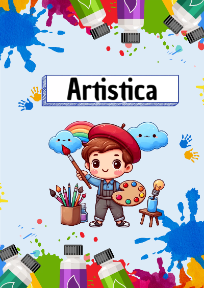 Portada de Artistica Editable para Imprimir Gratis