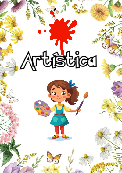 Portada de Artistica Editable para Imprimir Gratis
