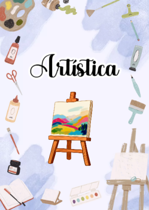 Portada de Portada de Artistica Editable para Imprimir Gratis para cuaderno decorativa y bonita - versión premium para imprimir