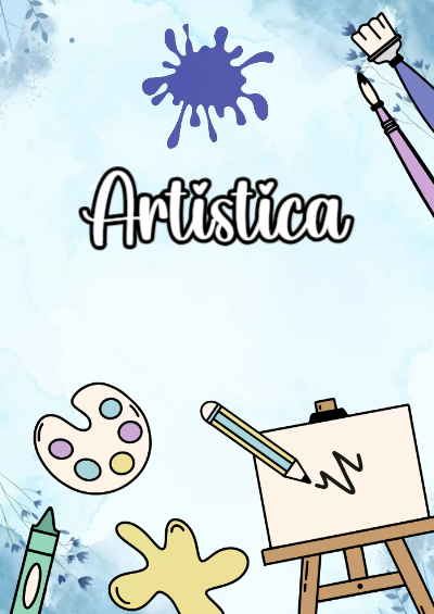 Portada de Artistica Editable para Imprimir Gratis