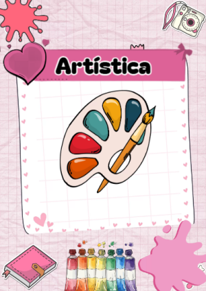 Portada de Portada de Artistica Editable para Imprimir Gratis para cuaderno para primaria - disponible para descarga gratuita