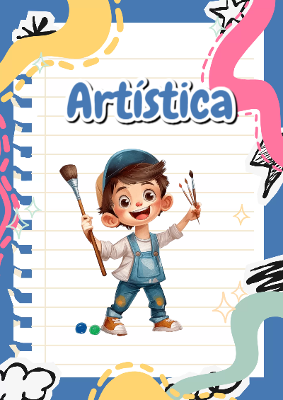 Portada de Portada de Artística Editable para Imprimir Gratis Editable para Imprimir Gratis