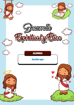 Portada de Portada de Portada de Desarrollo Espiritual y Ético Editable para Imprimir Gratis Editable para Imprimir Gratis para cuaderno personalizada para imprimir - diseño exclusivo y original