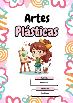 Portada de Portada de Portada de Portada de artes plasticas Editable para Imprimir Gratis Editable para Imprimir Gratis Editable para Imprimir Gratis para cuaderno con estilo infantil - perfecto para organizar tus apuntes