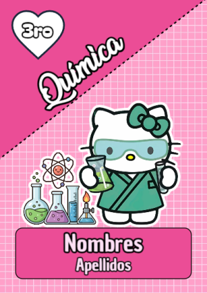 Portada de Portada de Portada de Portada de Hello Kitty para Quimica Editable para Imprimir Gratis Editable para Imprimir Gratis para cuaderno bonita para imprimir - creación especial de Mini Canva