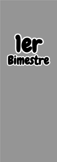 Portada de Primer Bimestre de 3cer Editable para Imprimir Gratis